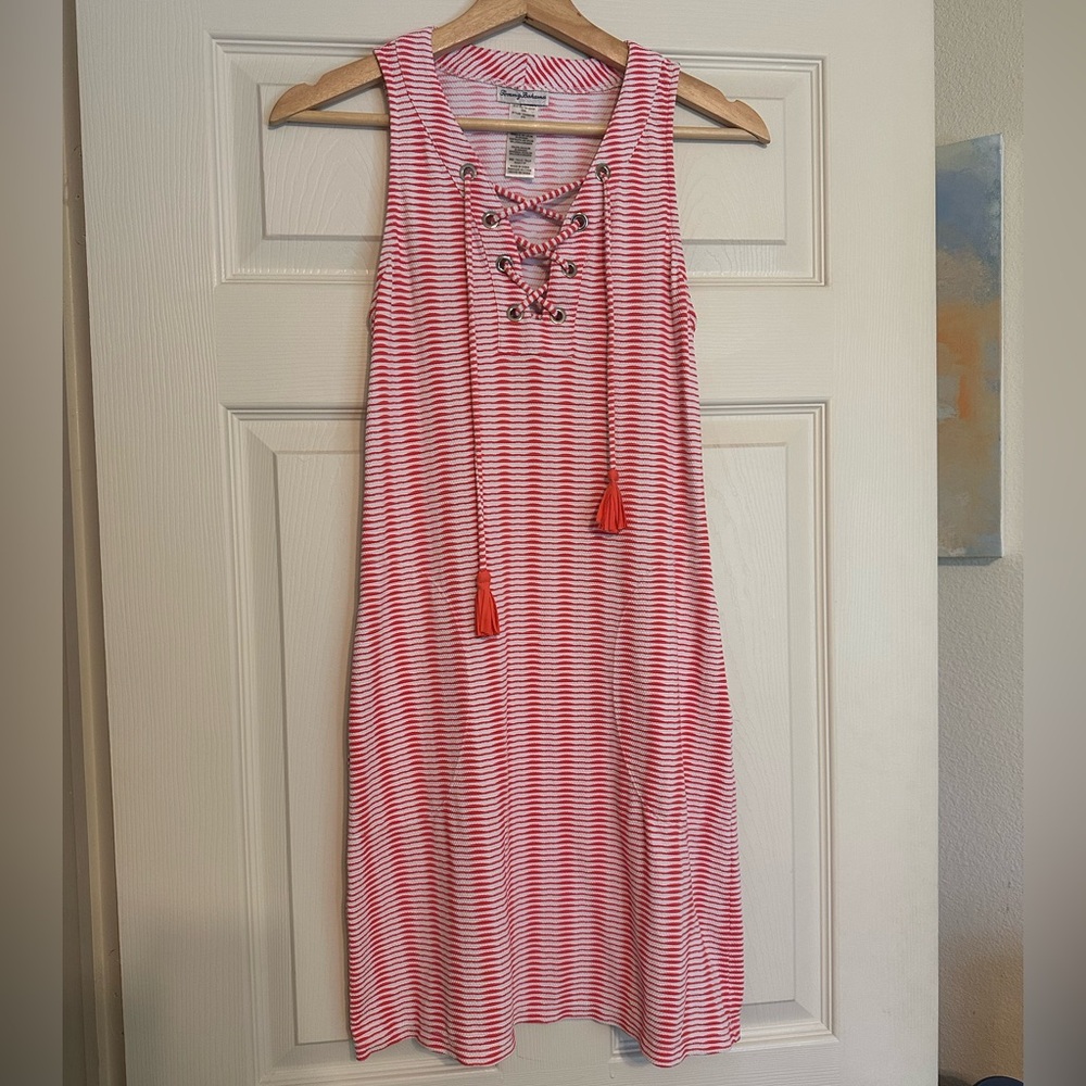 Striped Pink and White Dress